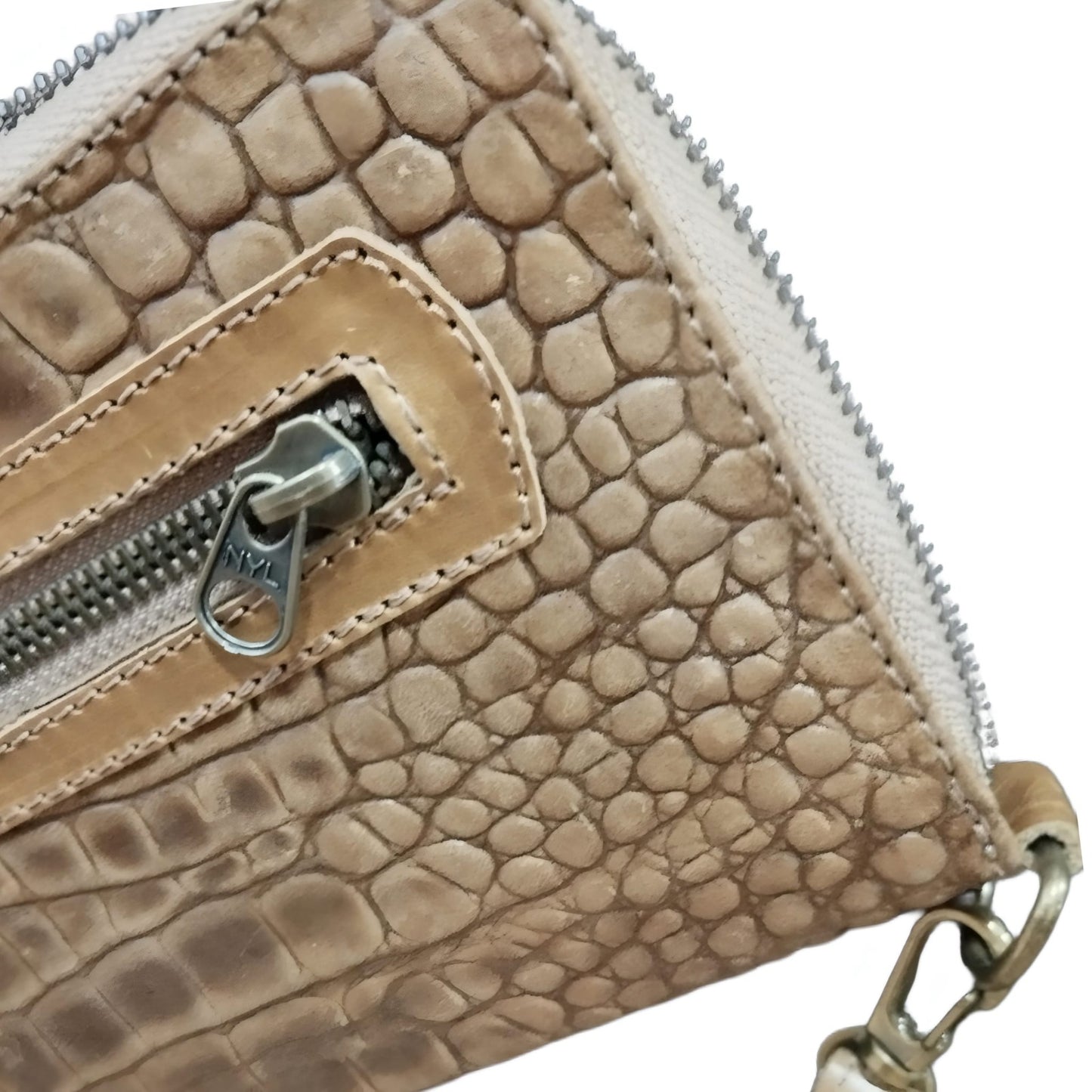 BILLETERA CROCO CON CIERRE - DAMA
