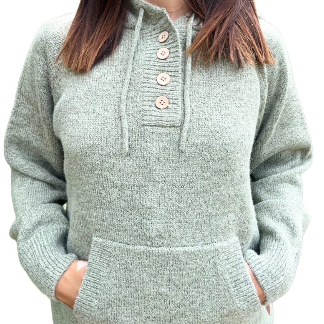 BUZO CANGURO TEJIDO UNISEX - MULITA
