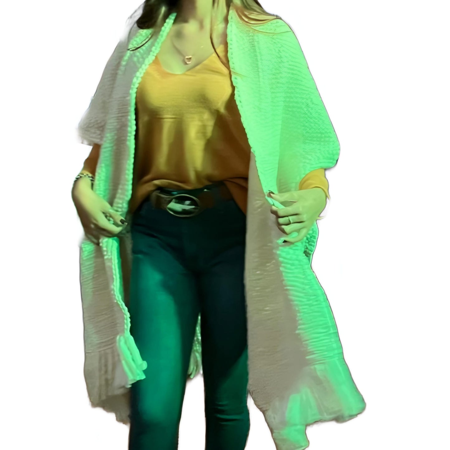RUANA CRUDO LANA MERINO