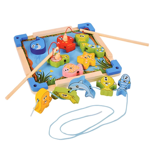 JUEGO PESCA EN MADERA
