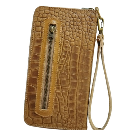 BILLETERA CROCO CON CIERRE - DAMA