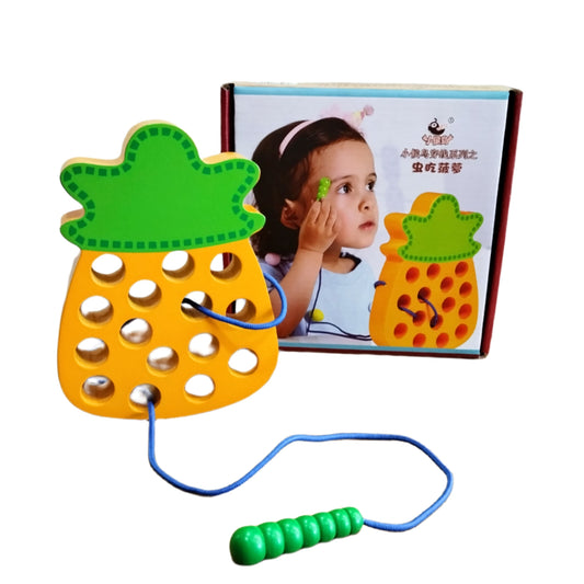 JUEGO DE ENHEBRAR EN MADERA